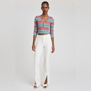 Derek Lam 10 Crosby MAEVE FRONT SLIT TROUSERS
